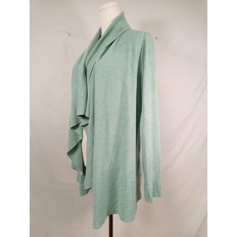 Cyrus Women's Green Blue Cardigan Duster Sweater Size Large - Picture 2 of 7
